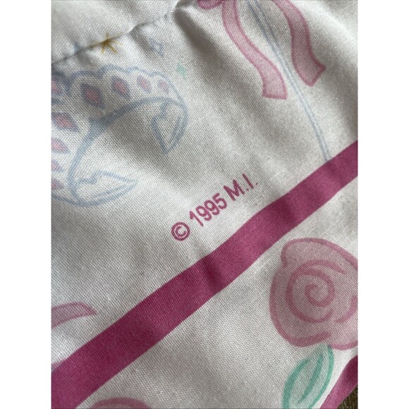 Barbie 1995 Vintage Twin Comforter Blanket Pink Princess Ballerina - Picture 3 of 11